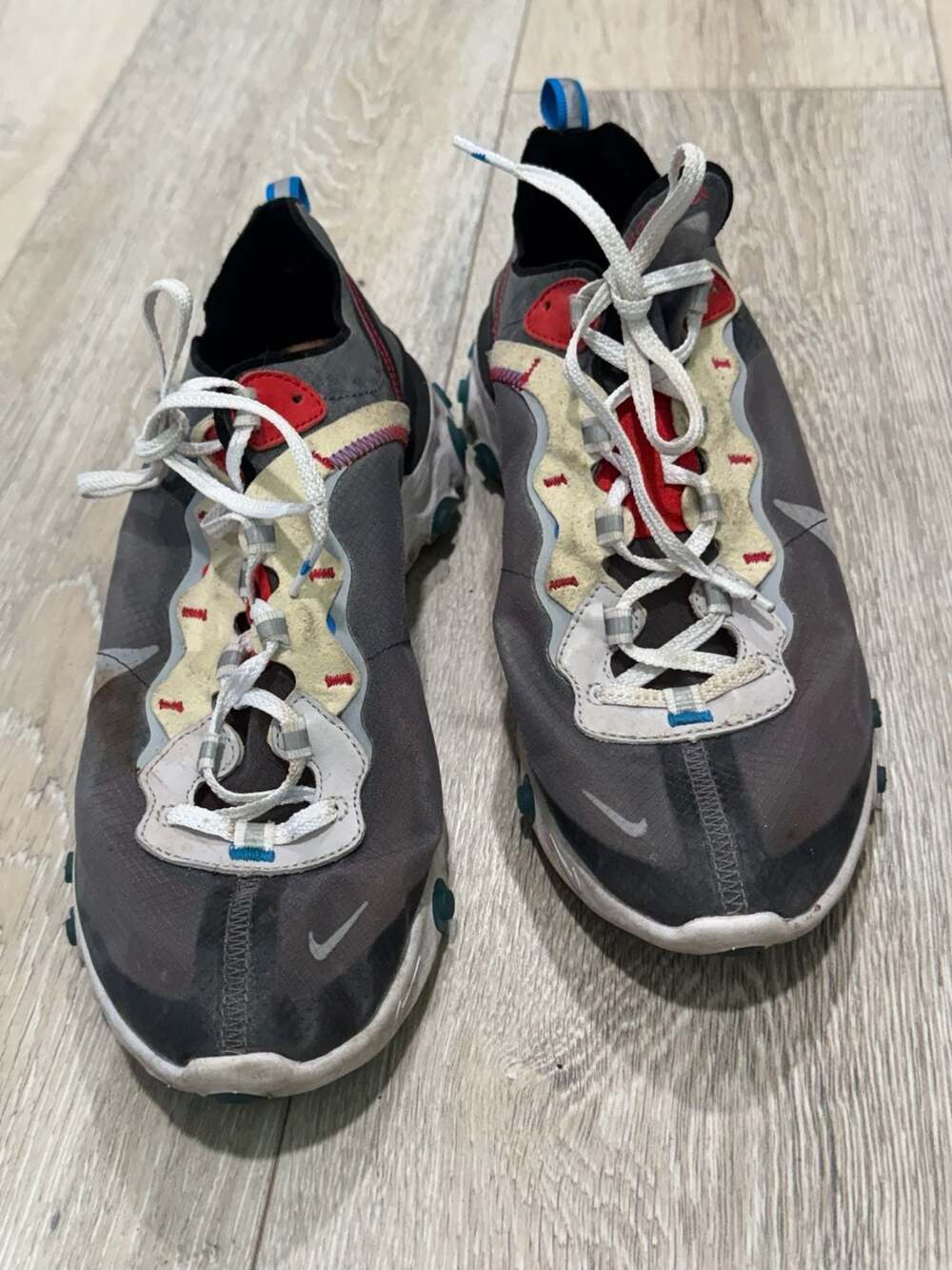 Nike React Element 87 Gray Red Teal Gorpcore Y2K Sneakers Men’s 9